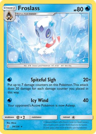 Froslass - 38/236 - Holo Rare - Reverse Holo