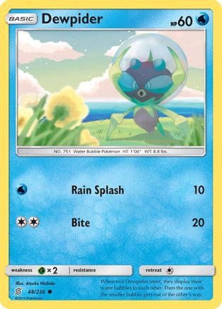 Dewpider - 48/236 - Common - Reverse Holo