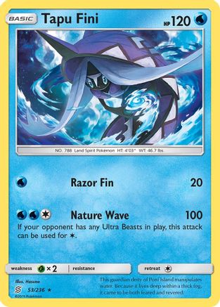 Tapu Fini - 53/236 - Rare