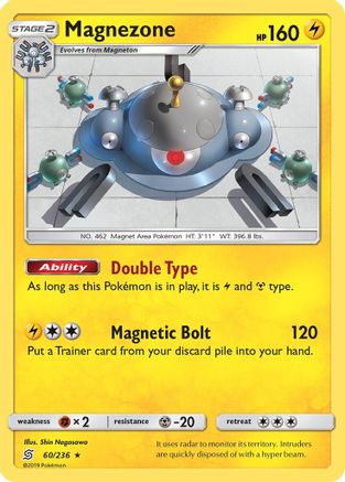 Magnezone - 60/236 - Holo Rare - Reverse Holo