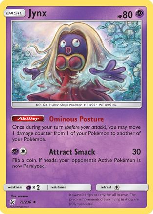 Jynx - 76/236 - Uncommon - Reverse Holo