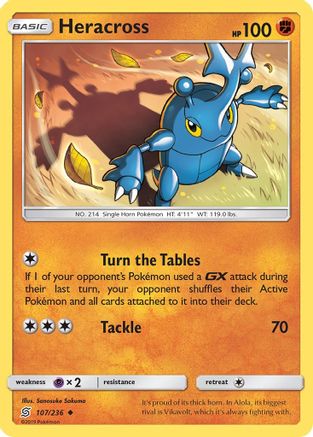 Heracross - 107/236 - Uncommon - Reverse Holo