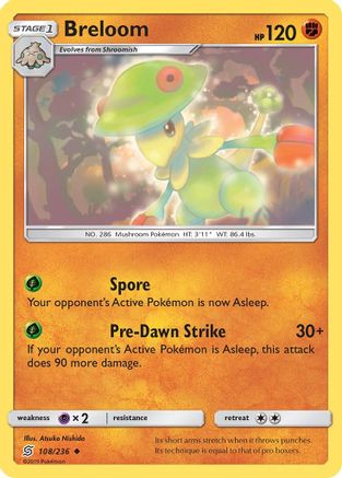 Breloom - 108/236 - Uncommon - Reverse Holo
