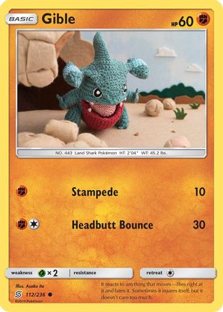 Gible - 112/236 - Common - Reverse Holo
