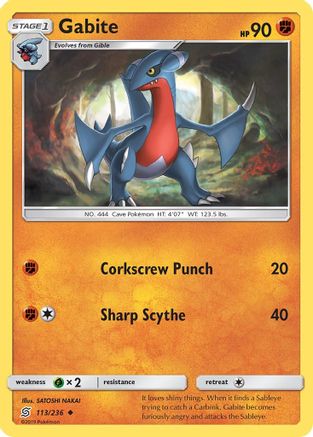 Gabite - 113/236 - Uncommon - Reverse Holo