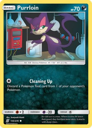 Purrloin - 135/236 - Common - Reverse Holo