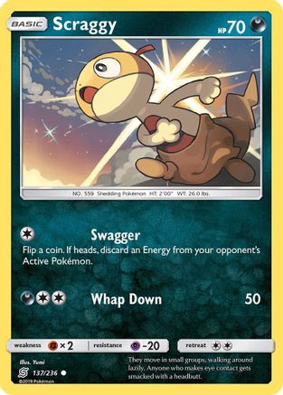 Scraggy - 137/236 - Common - Reverse Holo