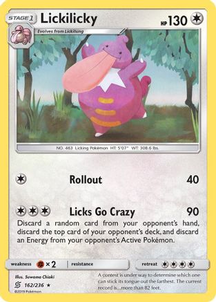 Lickilicky - 162/236 - Rare - Reverse Holo
