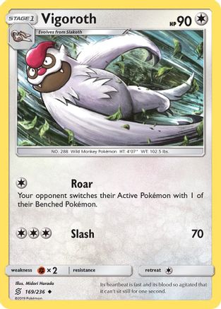 Vigoroth - 169/236 - Uncommon - Reverse Holo