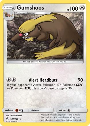 Gumshoos - 181/236 - Rare