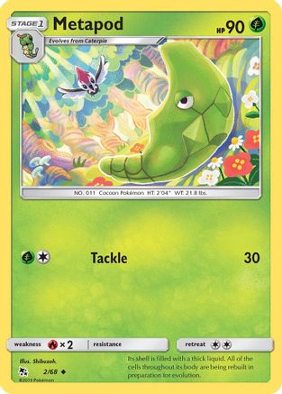 Metapod - 2/68 - Uncommon - Reverse Holo