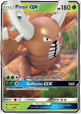 Pinsir GX 006/68  - Holofoil Hidden Fates - Ultra Rare