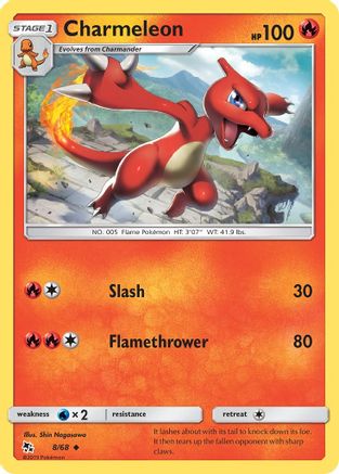 Charmeleon - 8/68 - Uncommon - Reverse Holo