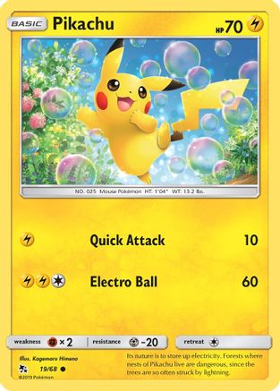Pikachu - 19/68 - Common - Reverse Holo