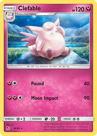Clefable - 40/68 - Rare
