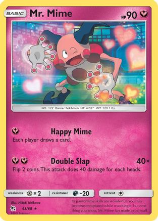 Mr. Mime - 43/68 - Rare - Reverse Holo