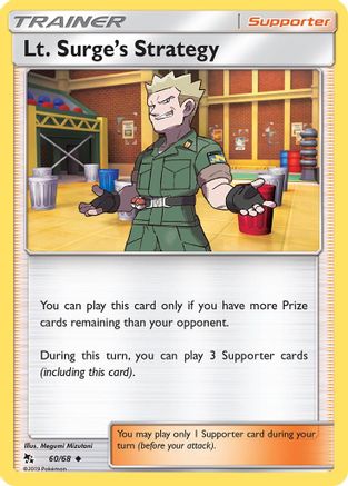 Lt. Surge's Strategy - 60/68 - Uncommon - Reverse Holo