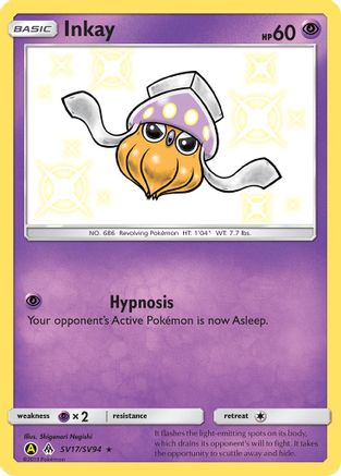 Inkay SV17  - Holofoil- Shiny Holo Rare