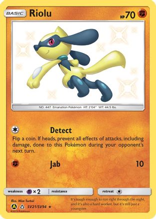 Riolu SV21  - Holofoil- Shiny Holo Rare