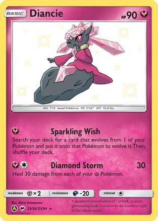 Diancie SV36  - Holofoil- Shiny Holo Rare