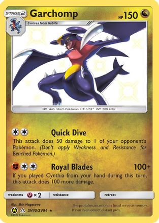 Garchomp - 40/94 - Shiny Holo Rare