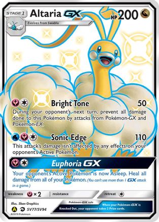 Altaria GX SV77/SV94 - Shiny Holo Rare
