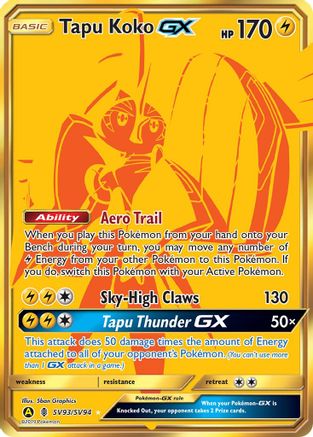 Tapu Koko GX - 93/94 - Shiny Holo Rare