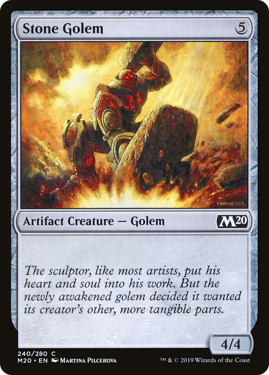 Stone Golem (M20-240)  Foil