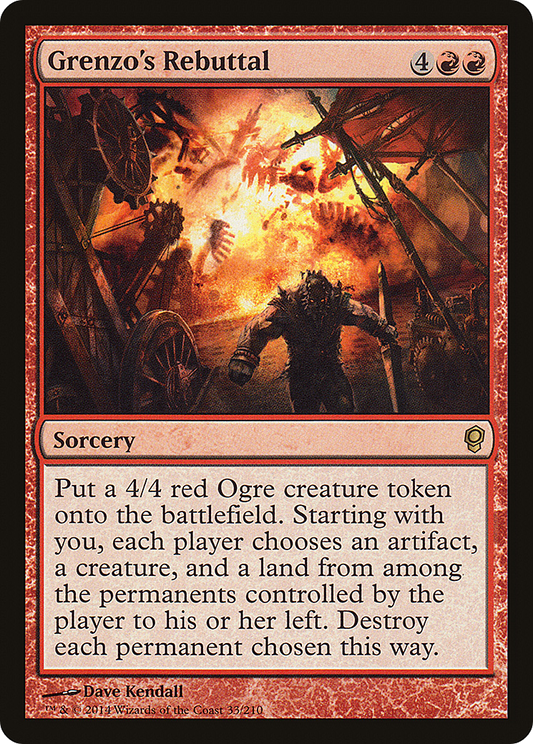 Grenzo's Rebuttal (CNS-033)  Foil