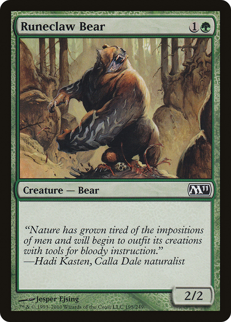 Runeclaw Bear (M11-195)  Foil