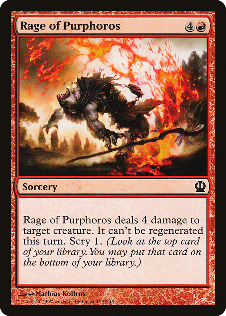 Rage of Purphoros (THS-137)  Foil