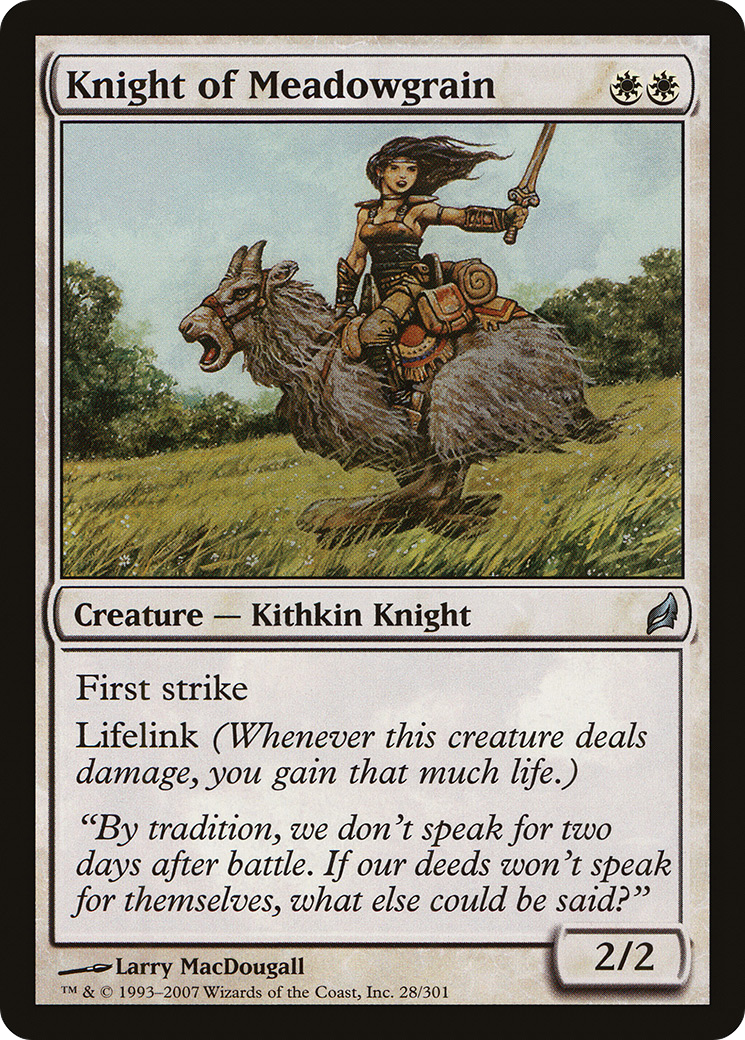 Knight of Meadowgrain (LRW-028)  Foil