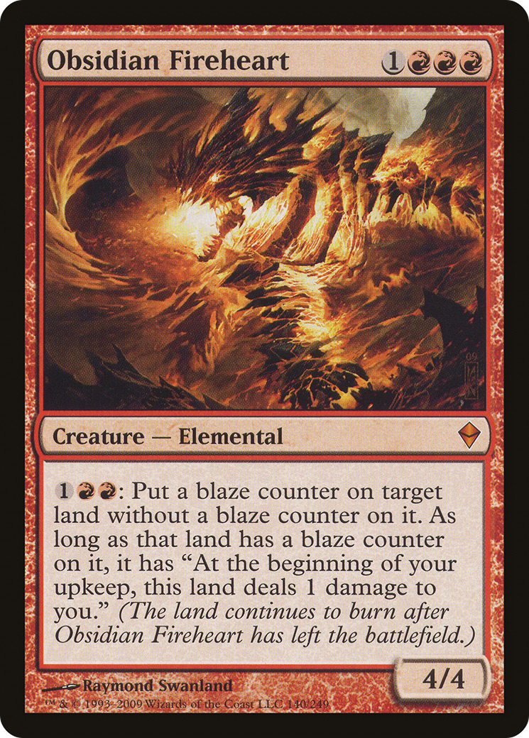 Obsidian Fireheart (ZEN-140)  Foil