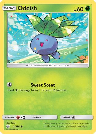 Oddish - 2/236 - Common - Reverse Holo