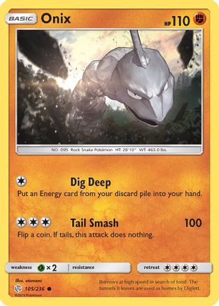 Onix - 105/236 - Common - Reverse Holo