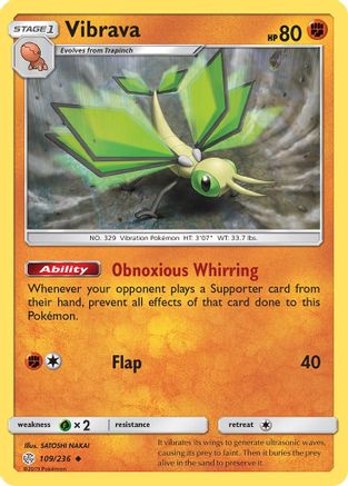 Vibrava - 109/236 - Uncommon - Reverse Holo