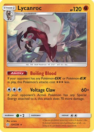 Lycanroc - 124/236 - Holo Rare