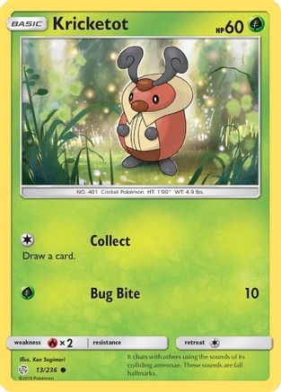 Kricketot - 13/236 - Common - Reverse Holo