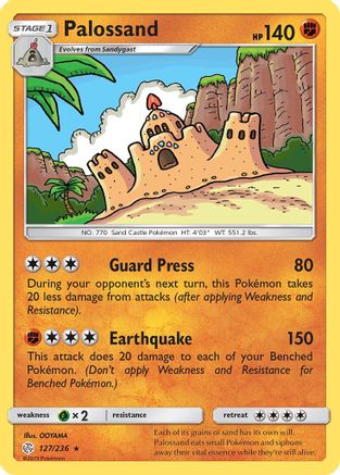 Palossand - 127/236 - Rare - Reverse Holo