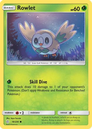 Rowlet - 18/236 - Common - Reverse Holo