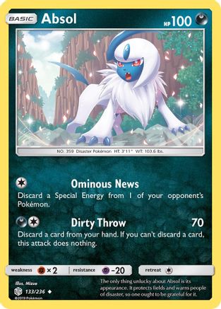 Absol - 133/236 - Uncommon - Reverse Holo