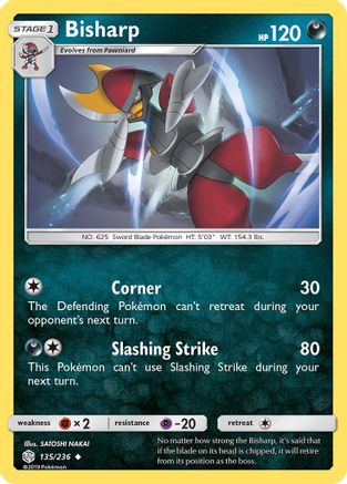 Bisharp - 135/236 - Uncommon - Reverse Holo