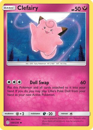 Clefairy - 144/236 - Uncommon - Reverse Holo