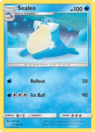 Sealeo - 51/236 - Uncommon - Reverse Holo