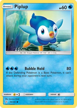 Piplup - 54/236 - Common - Reverse Holo