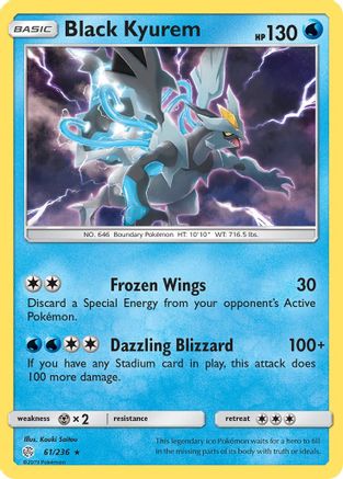 Black Kyurem - 61/236 - Holo Rare - Reverse Holo