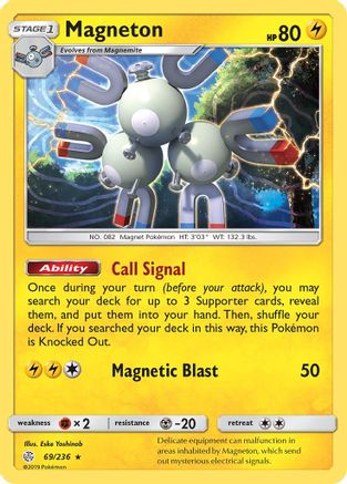 Magneton - 69/236 - Holo Rare - Reverse Holo