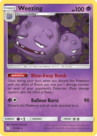 Weezing - 77/236 - Rare