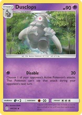 Dusclops - 84/236 - Uncommon - Reverse Holo