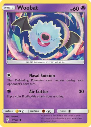 Woobat - 87/236 - Common - Reverse Holo